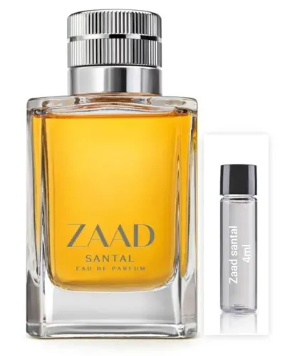 Zaad santal Eau Parfum descontiado fracionado em 25 frascos de 4ml originais
