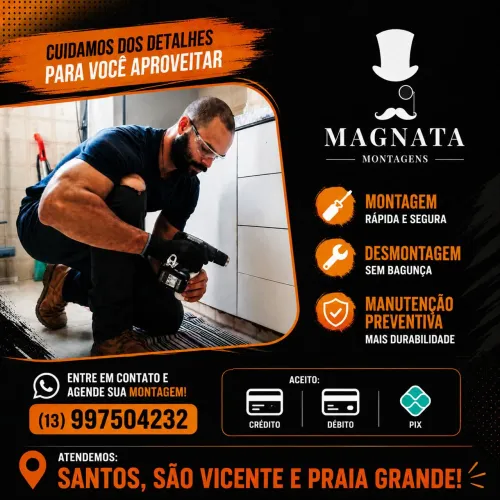 MONTADOR DE MÓVEIS SANTOS, SÃO VICENTE E PRAIA GRANDE
