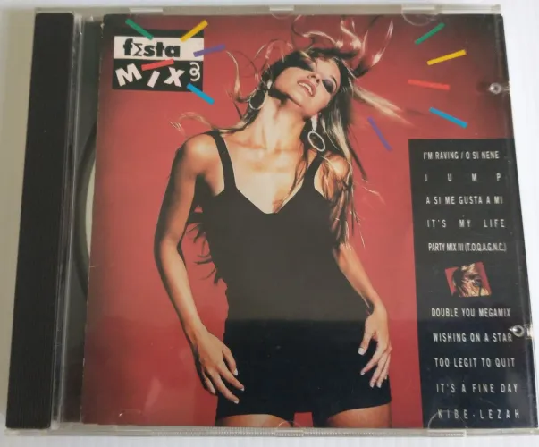 CD Original Festa Mix 3 - Dance Anos 90 - Testado e Funcionando - Usado