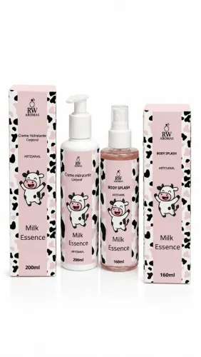 Kit creme hidratante e body Splash milk essence 