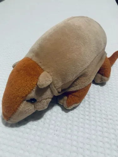 Pelúcia Vintage Tatu-Canastra - Coleção Guaraná Antarctica Caçulinha (Ano 2001)