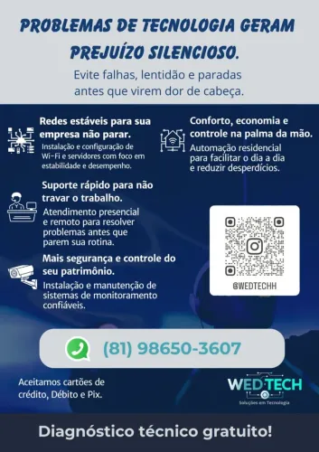 Suporte de TI, Redes, Servidores e Câmeras (CFTV) - Profissional Qualificado