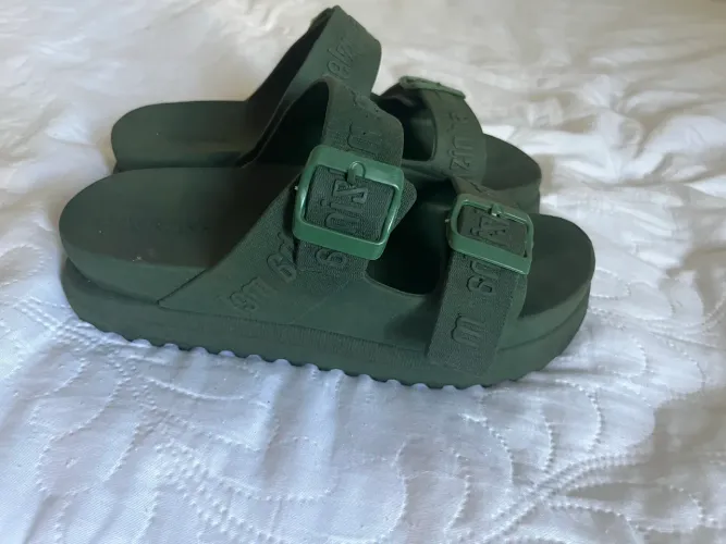 Chinelo Papete Verde Melzinha Slide tamanho 36/37