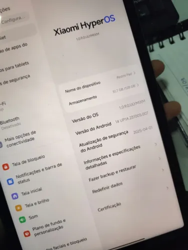 Tablet Redmi Pad 128GB + Teclado + Mouse + Caneta Touch | Completo e Conservado