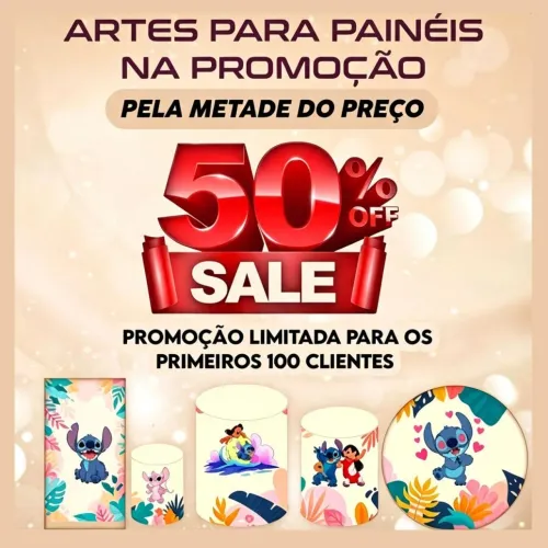 Artes de Paineis na promoção metade do preço 50% off