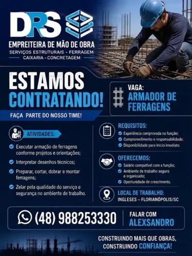 Vaga para armador