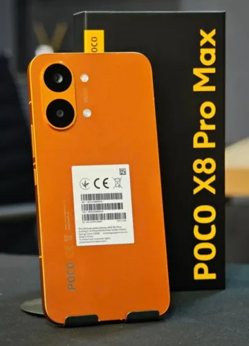 XIAOMI Poco X8 PRO Max 5G 512/12 (Laranja) Armazenamento absurdo