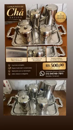 Conjunto de chá antigo 