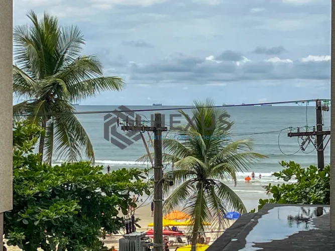 Apartameneto com vista mar na beira mar da Praia das Pitangueiras, Guaruja