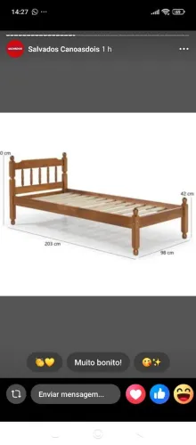 Cama solteiro 