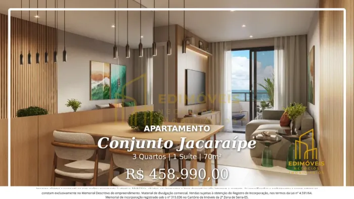 Oportunidade única em Conjunto Jacaraípe: apartamento moderno com 3 quartos e suíte!