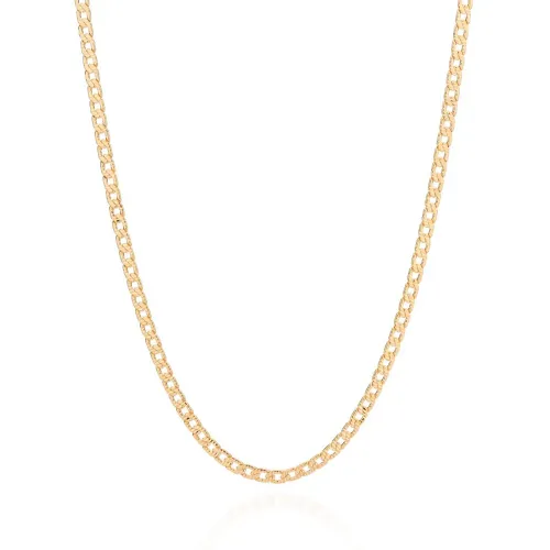 Cordão groumet banhado a ouro 18 k