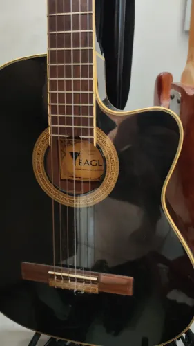 Violão elétrico flat nylon Eagle 