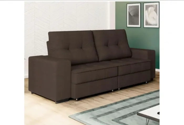 Sofá Retrátil Reclinável 4 Lugares Suede Moviment Artesano Linoforte