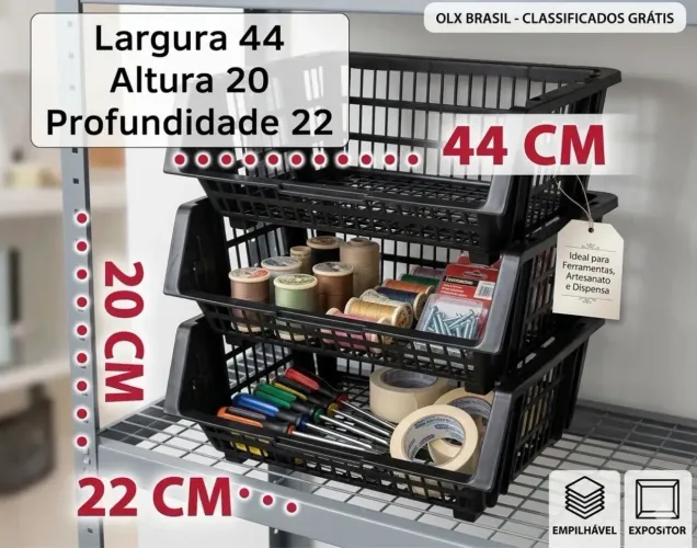    Cestos Organizadores Semi Novos em Excelente Estado
