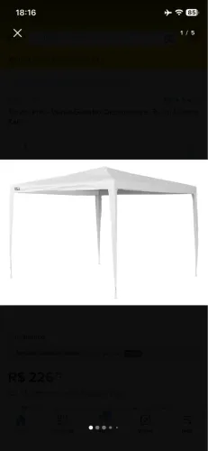 Gazebo Kala 3x3 m novo