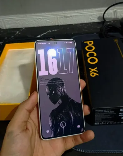 Vendo poco X6 5g 256g 8g ran branco acompanha caixa carregador e 3 capinhas Aceito cartão 
