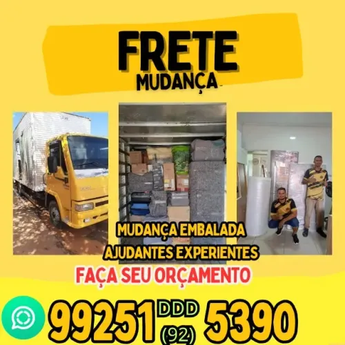 Frete mudança caminhão bau disponível na promoção