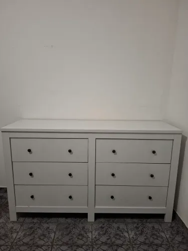 Cômoda 6 gavetas grande Branca 160x96