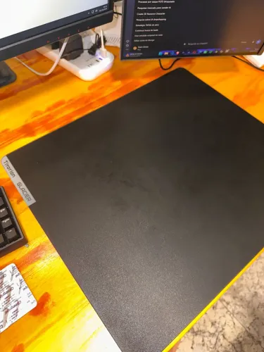 Mousepad de Vidro Titorion Glacier 49x42 Speed Preto