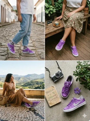 Joia rara Nike Sweet Classic Low Satin Purple (TAM 34)