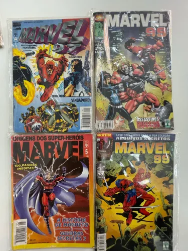 Lote 4 HQs Marvel 97, 98 e 99 - Edições Especiais - Deadpool, Magneto e Justiceiro
