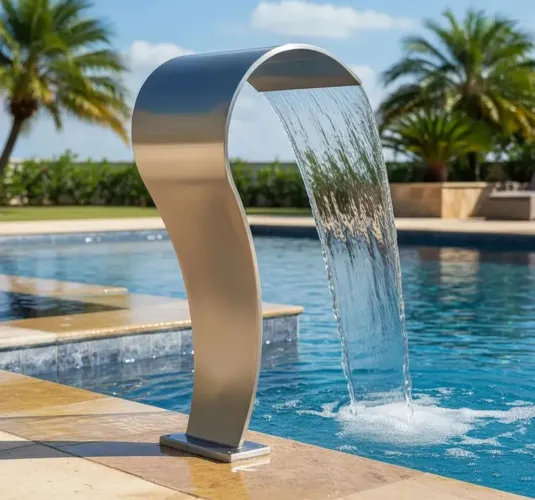 Linda cascata para piscina 320