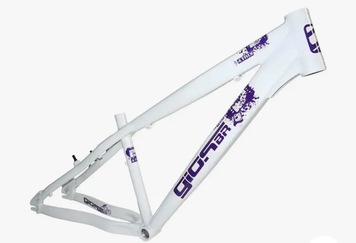 Quadro Gios 4trix 2026 Reforçado Para Grau Wheeling Manobras Cor Branco E Roxo
