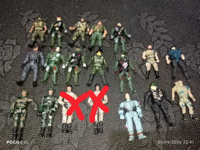19 bonecos militares exercito