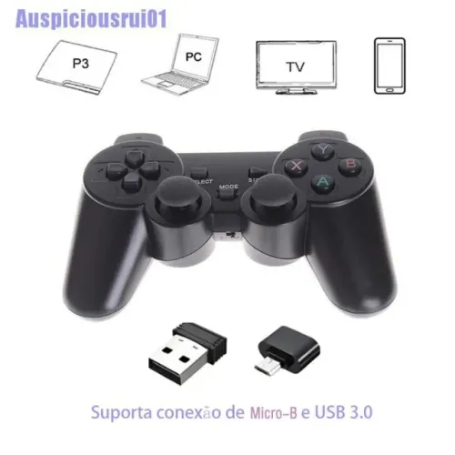 Controle PS3/PC Sem fio USB Paralelo Novo na Caixa 