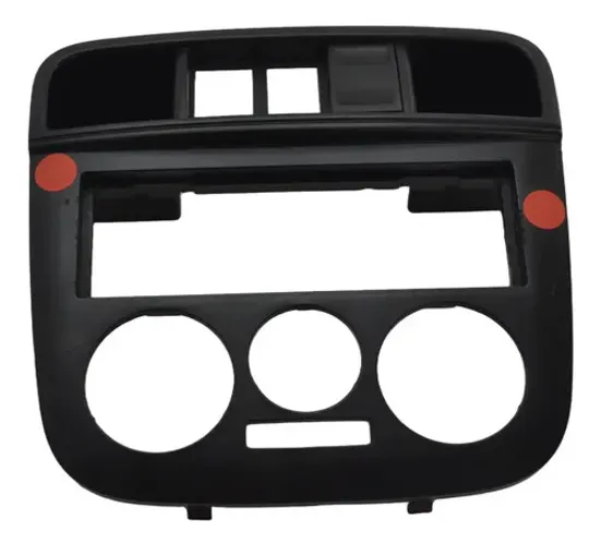 Moldura Central Radio Painel Vw Gol 2007 Original Preto