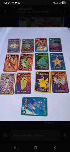 Cartas pokémon Elma Chips - a partir de 50 R$