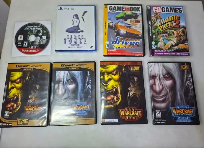 Lote de jogos + acessórios