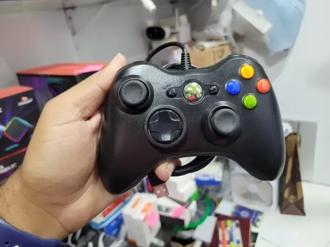 Controle Com Fio Xbox 360 Original - Para Reparo ou Peças - Não Funciona