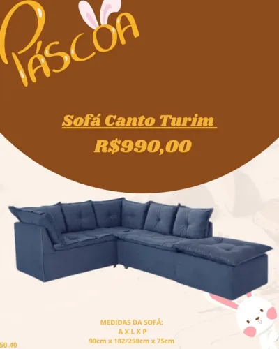 Sofá de Canto Turim