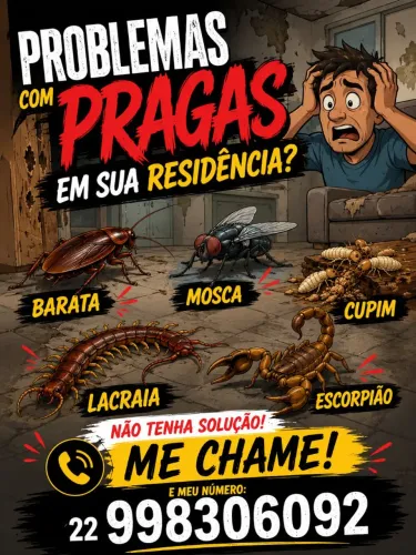 Problemas com pragas na sua residência ou fazenda?