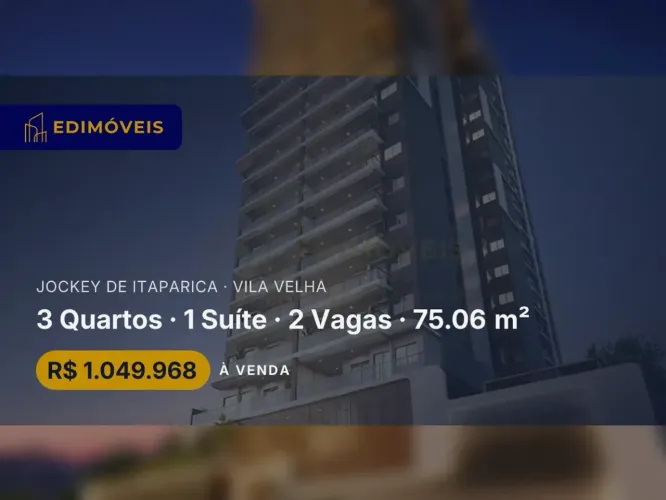 Incrível apartamento no Jockey de Itaparica  3 Quartos e 2 Vagas!