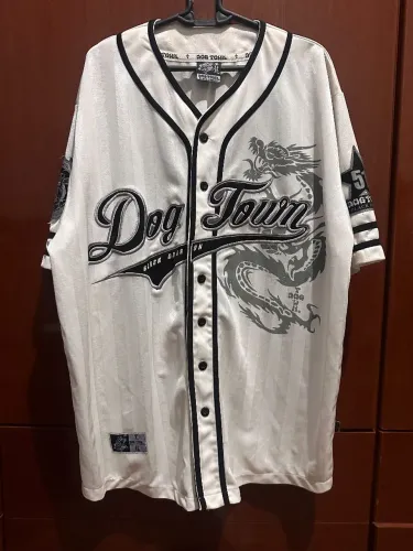 camisa de basebol vintage da marca Dogtown