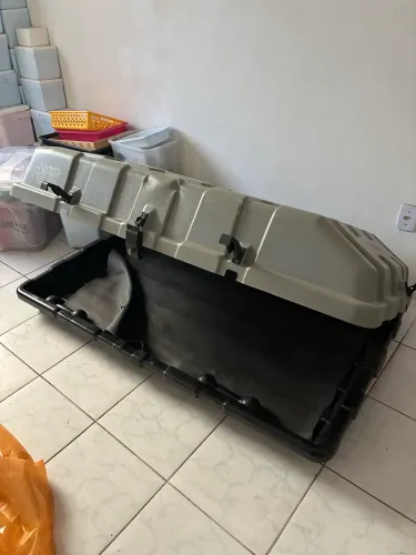 Bagageiro Maleiro Teto Baú Off-road 550l Malas Motobul Cinza