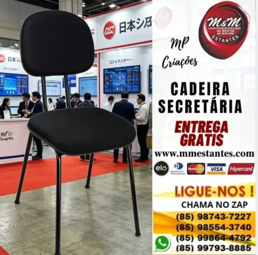 Entrega Grátis - Cadeira Secretária Fixa