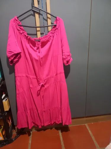 Vestido rosa tamanho G1