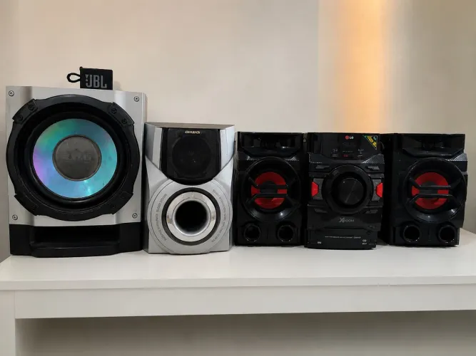 Som LG XBOOM + Grave
