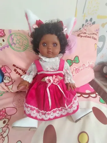 Bebe Reborn corpo inteiro vinil fica em pé