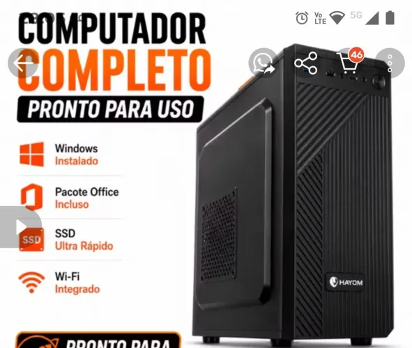 Pc i3 , 16 gigas de ram ssd de 256