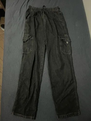 Calça larga Dazzling Preta Cargo
