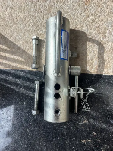 Munheca Tubular Trava De Engate 50mm Carretinha Reboque