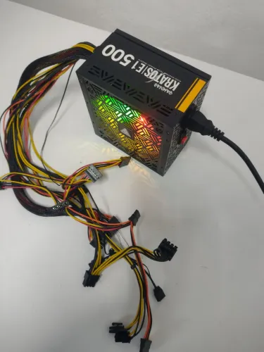 Fonte game 500 watts RGB barato 