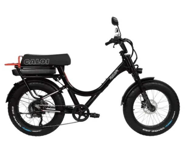 Bicicleta Elétrica Caloi Mobilette Aro 20 Tamanho 17? 7 Velocidades 2022 Preto