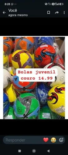 Bola juvenil couro 15.00