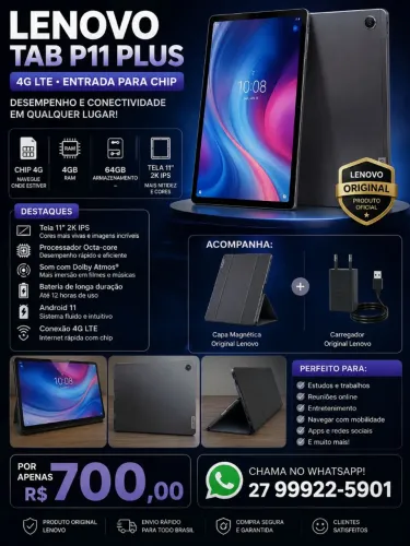 Tablet Lenovo P11 Plus 4G